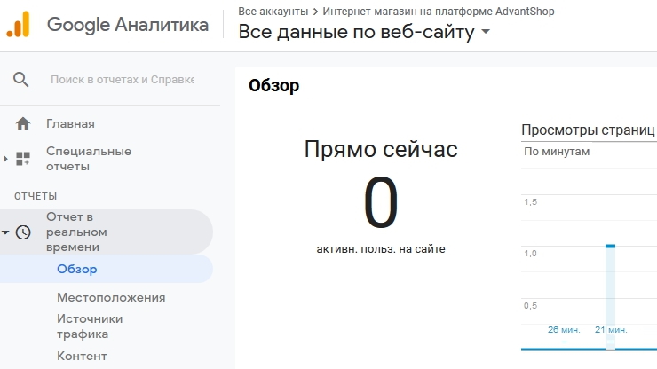 Установка счетчика Google Analytics, настройка целей - 9433