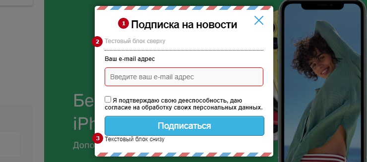 Все 4 блока отвечают за отображение информации, текста, картинки, то, что вы хотите написать для клиента