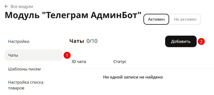 Настройка Telegram Бот - 8230