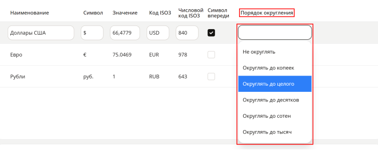 Порядок округления цен - 1469