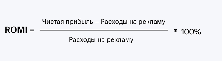 Формула расчета ROMI 