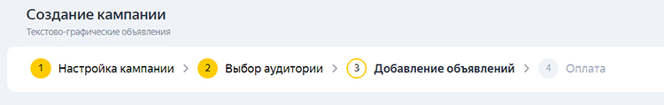 Добавление объявлений в Яндекс.Директ